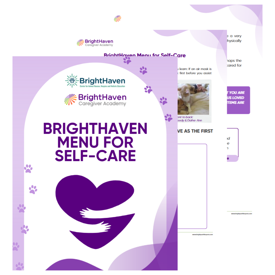 BrightHaven Menu for Self-Care_cover