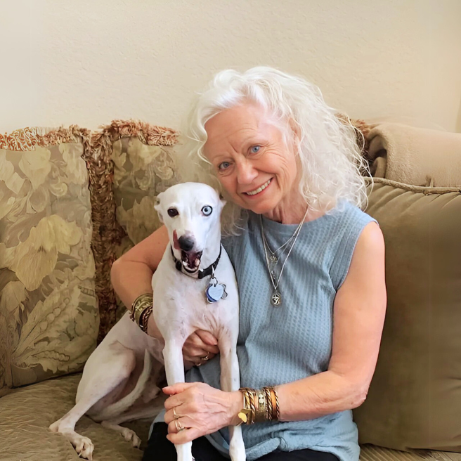 Gail with Ziggy_landscape