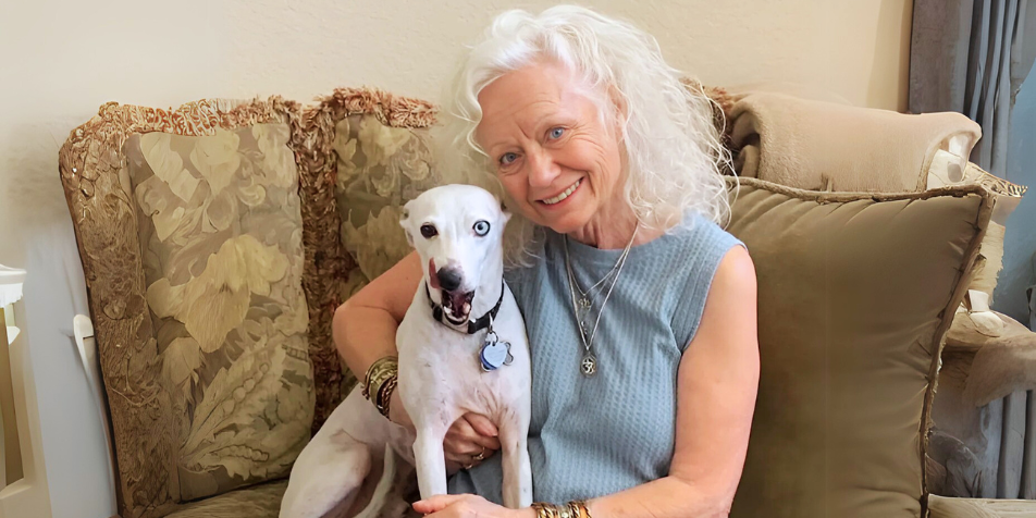 Gail with Ziggy_landscape