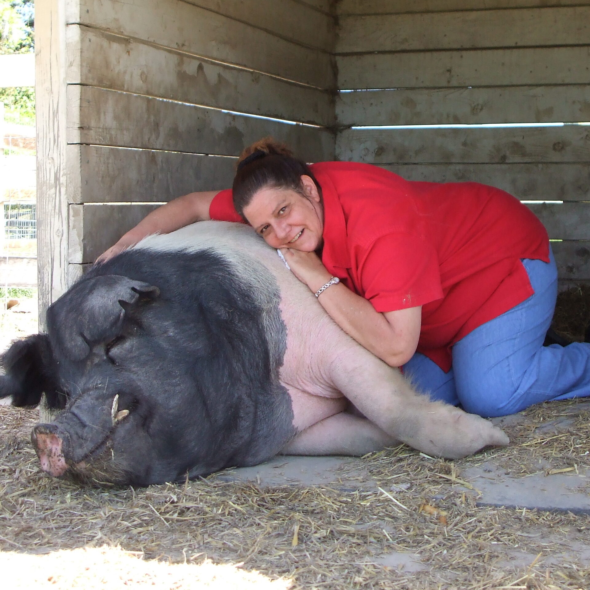 Keri lying beside Harley #4